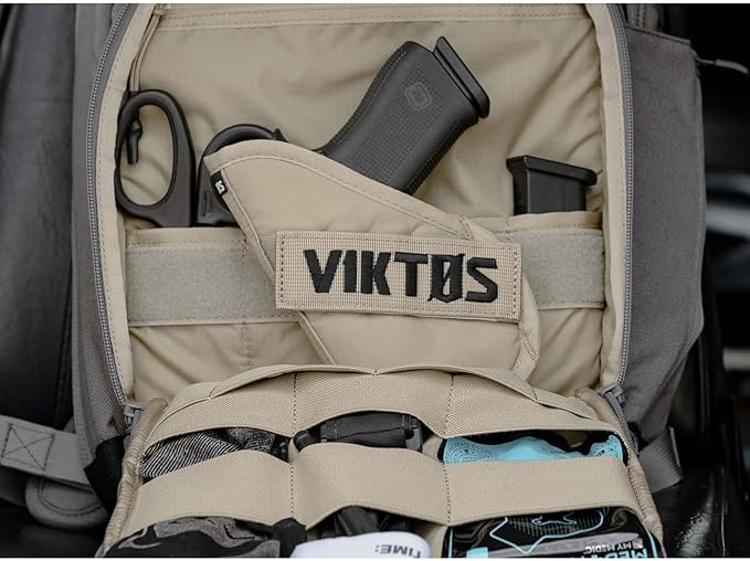 VIKTOS Perimeter 25 Liter Durable Tactical Waterproof Aluminum Reinforcement Sheet Outdoor EDC Backpack with 15 Laptop Compartment Greyman