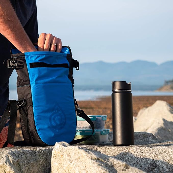 Aqua Quest Ice Cave Insulated Dry Bag - 5L &amp 12L Cooler Drybag - Waterproof Lightweight Compact - Grey Blue Black