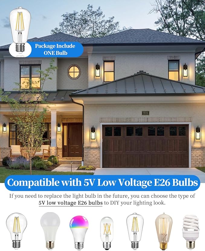 17'' Solar Porch Lights Outdoor 2 Packs Waterproof Motion Lights for Outside Black Dusk to Dawn Outdoor Lighting Modern Wall Sconce Lantern Exterior Lighting Fixtures for House Patio Garage