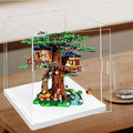 MECC Openable Clear Acrylic Display Case-Assemble Countertop Box with white Base for Display-Clear Display BoxDustproof Protection Showcase for Figures Toys Collectibles (22x18x16inch/55x45x40cm)