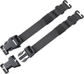 Fanny Pack Extender Strap 6-Pack Adjustable Backpack Straps with Buckle for Tactical Pack Attachment(Black)