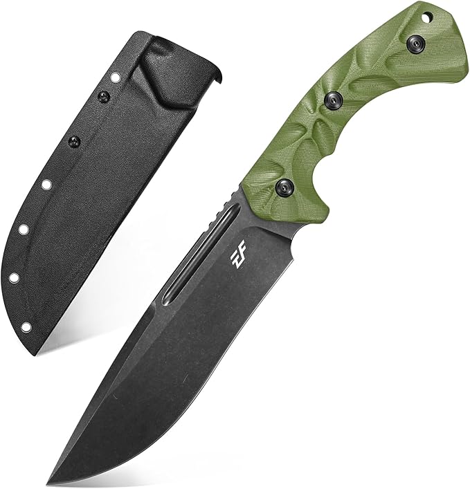 Eafengrow EF145 Fixed Blade Knife DC53 Steel Blade G10 Handle Full Tang EDC Tool Straight Knife for Working Camping Adventure