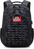 Camo BackpackSmall Tactical Backpack for outdoorMilitary Teen Boys Backpacks for School with USB Charging Port40L