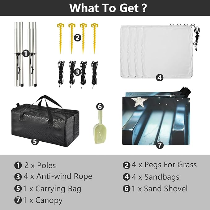 ALAZA Piano Keys Stars Beach Tent Sun Shelter Portable Canopy Sunshade for Outdoor Camping Picnics Backyard Fun 10x9 ft