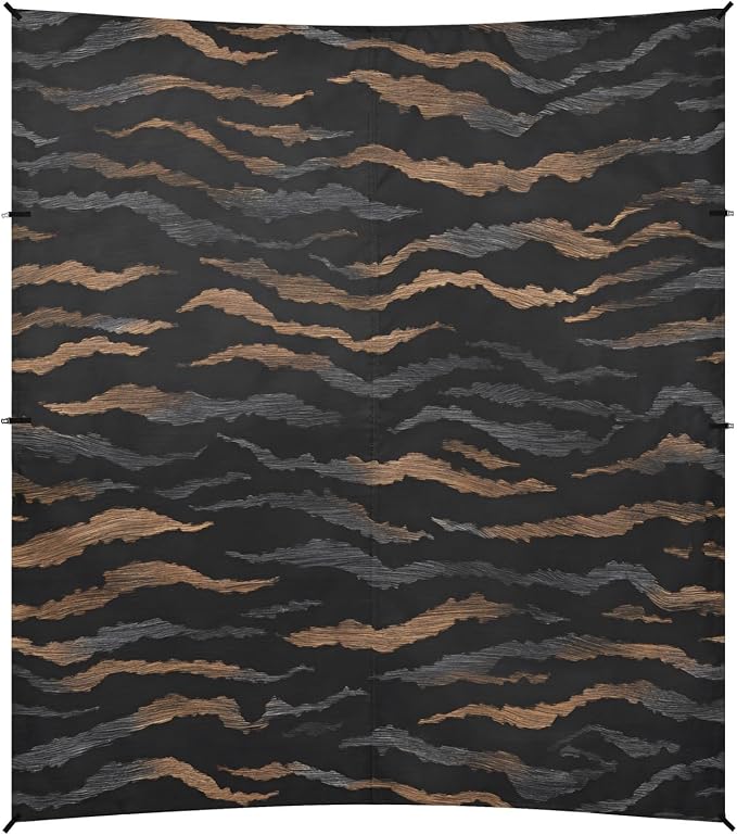ALAZA Abstract Tiger Prints Beach Tent Sun Shelter UPF50+ Protection Beach Shade Canopy w/ 4 Sandbags for Outdoor Camping Fishing Backyard Fun Picnic 10x9 ft