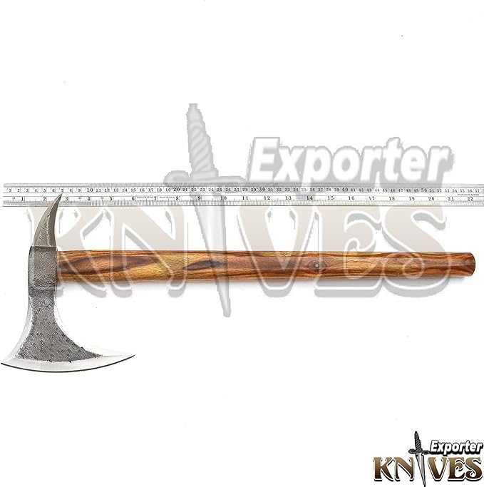 Custom Hand Hammer Forged 1095 Steel Axe/Hatchet 20 Inch Wooden Handle S510