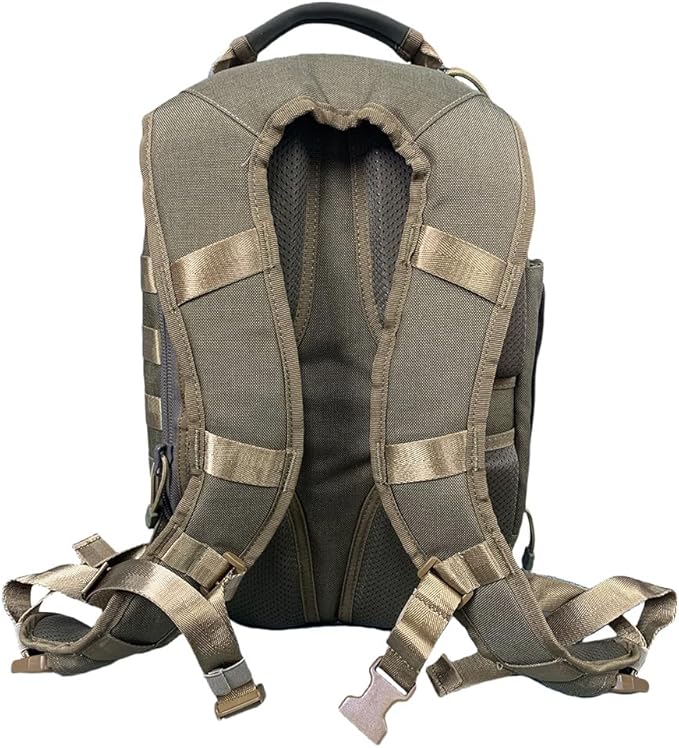 ROARING FIRE Brushfire Tactical Backpack Military Molle Rucksack Water-Resistant Hiking Backpack for Men Large Assault Pack for Hunting Travel Survival Bug Out Bag
