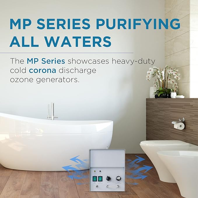 MP 8000 Ozone Generator Suitable for Ponds Wells up to 8000mg/hr with Optional Oxygen Hook-up Light-Weight Portable
