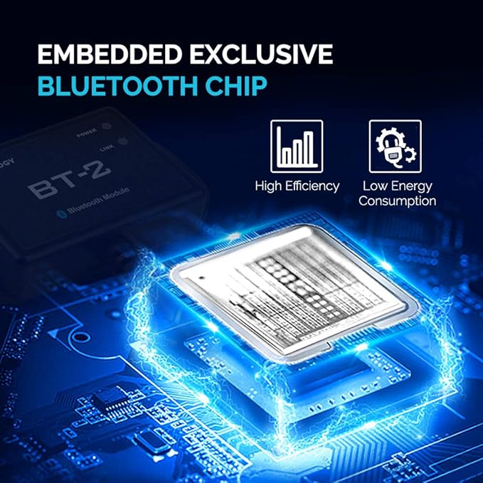 Renogy BT-2 Bluetooth Module RJ45 Communication Port Wirelessly Monitor Real-time Insight Precise Control Compatible Solar Charge Controllers Battery Charger Inverter BT-2 RS485