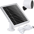 UYODM Solar Panel Compatible with SimpliSafe Outdoor Security CameraPower Your SimpliSafe Outdoor Camera continuously AL Alloy Frame Durable and Sturdy - Silver