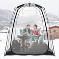 All Weather Proof Pod Pop Up Bubble Tent for 3-8 People Large Oversize Dome House Cold Protection Camping Tent Winter Instant Igloo for Outdoor Activities