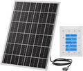 15W 5V Solar Panel for Outdoor Security Camera with 20Ah LiFePO4 Battery - Monocrystalline Solar Panel Kit MPPT Control Board &amp USB Output Solar Charger for WiFi Camera Light Router