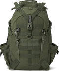Jungle Leopard 40L Tactical Backpack Men Camping Hiking Bag Reflective Travel Survival MOLLE Climbing Rucksack(OD)