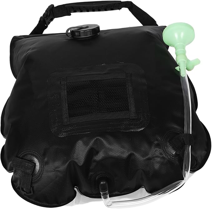 KESYOO Portable Solar Shower Bag Outdoor Camping Shower Removable Hose Lightweight Design for Hiking Beach and Travel
