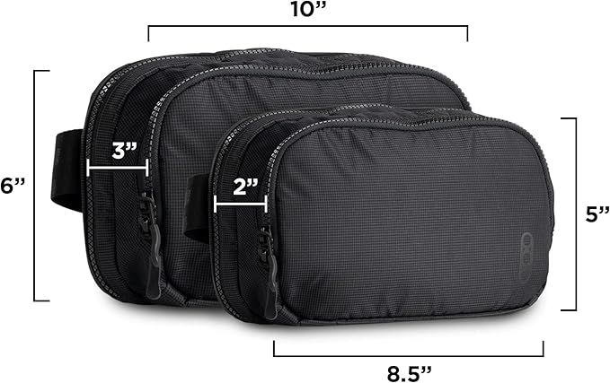 Eberlestock Fade Flex Micro- Concealed Carry Waist Bag - Tactical Men's Fanny Pack with Adjustable Waist Belt - 8.5” W x 5”H x 2” D - Black