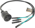 Parkworld 63609 Inverter Generator Parallel Kit Terminals with Cable to 30A L14-30R Female 120V 30A 3FT