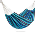 PNAEUT Double Hammocks for Outside Replacement Outdoor Tree Hammock for Indoor Patio Porch Garden (Blue Lagoon Medium)