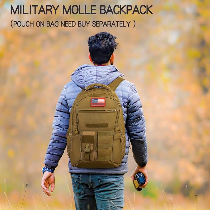 outdoor plus Camo Backpack for BoysMilitary Teen Backpack with USB Port Army Bookbag for School Tactical