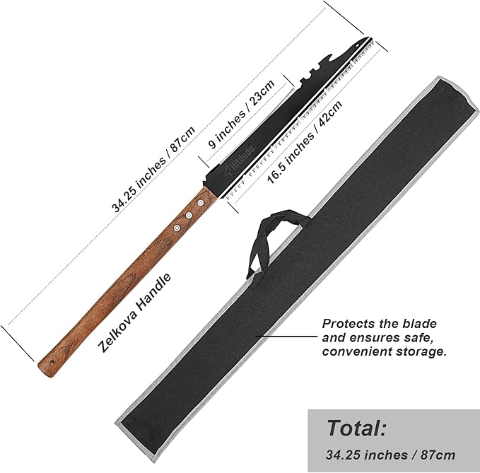 Outdoor Multitool Camping Axe with Spike &amp Saw with Machete for Camping Hiking Hunting