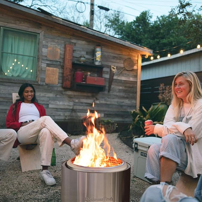 Smokeless Fire Pit Portable Firepit Outdoor 20 Inch Inky