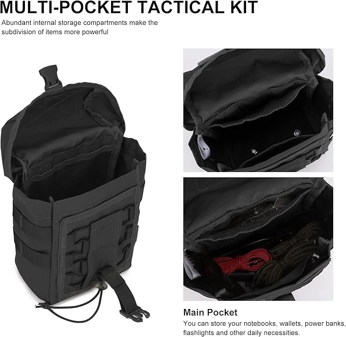 Mardingtop 60L Hiking Backpack+ Molle Tactical Utility Pouch