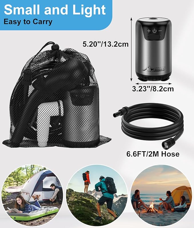 2026 Upgraded Portable Shower for Camping Rechargeable Camping Shower with Intelligent LED Display 10 Spray Modes IPX7 Waterproof Outdoor Camp Pump for Hiking Travel Car Pet