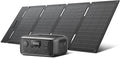 EF ECOFLOW Solar Generator RIVER 3 with 45W Solar Panel 245Wh Portable Power Station LiFePO4 Battery 300W Up to 600W AC Output &lt20 MS UPS 1Hr Fast Charging Power Station for Outdoor/Camping/RVs