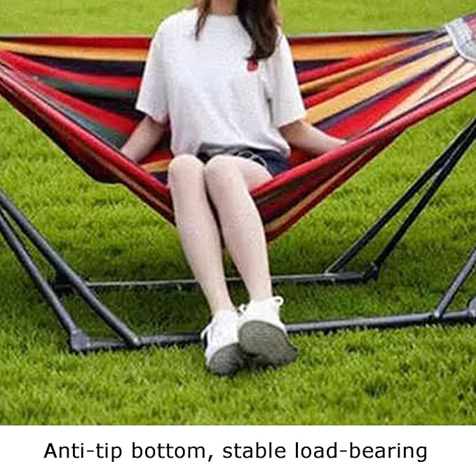 Hammock Stand 3 Gears Adjustable Swing Stand Can Bear 350kg for Garden Patio Travel Camping Picnic(Stand Only)