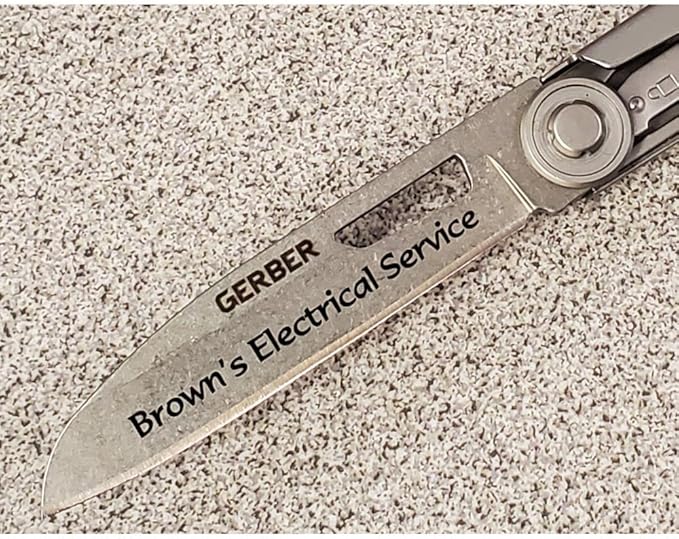 Custom Laser Engraved Gerber Armbar Drive Multi-tool Onyx