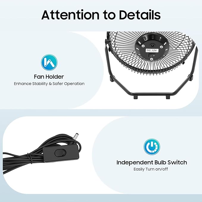 Solar Generator with Fan &amp Light Portable Solar Panel Kit for Outdoor Camping Emergency Greenhouse Shed Includes 3 Bulbs &amp 4000mAh Battery