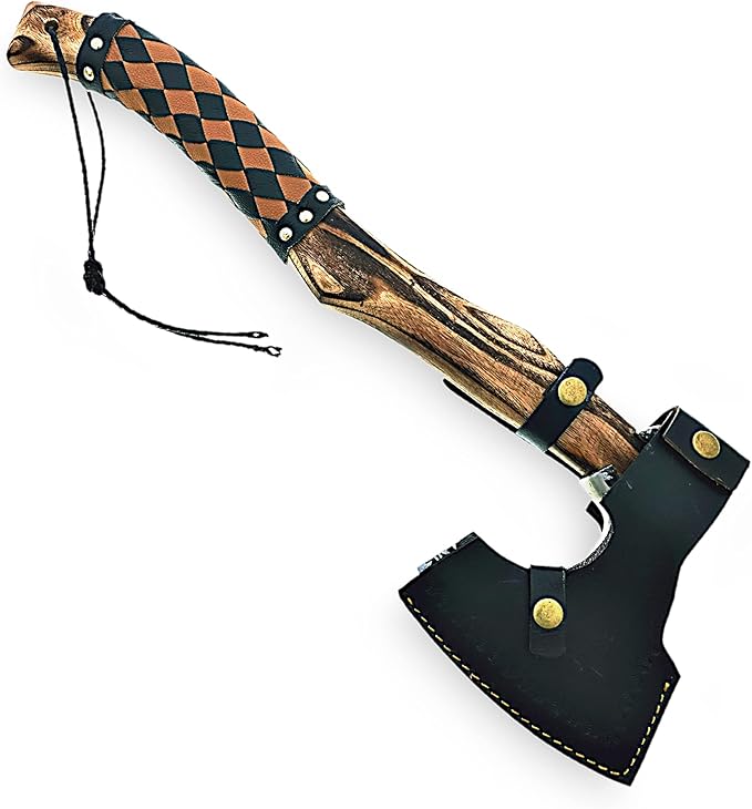 Custom Handmade Carbon Steel Viking Tomahawk Hatchet Bearded Axe