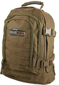 3 Day Tan Expandable Tactical Camping and Hiking Backpack Military Trekking Bag