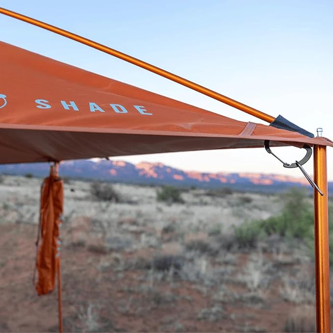 MoonShade Portable Vehicle Awning Large 9' x 7' Shade Coverage Lightweight Durable Car Canopy Suitable for Trucks SUVs Vans Campers and More (Sunset)