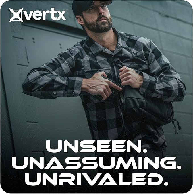 Vertx Urban Ghost Tactical Sling Bag (10L) – Durable Ripstop CCW Carry Pack with Rapid Access Tab Lockable Zippers Rudder Green - One Size