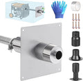 Generator Exhaust Extension Silencer Kit Portable Generator Muffler Silencer Kit (Used in Shed Box) Exhaust Noise Reduce 80% (Silver 25.51 Hose)