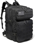 Tactical Backpack for Men Bug Out Bag Army Pack Rucking Backpacks 45L MOLLE Military 3 Day Hiking Rucksack (Black)
