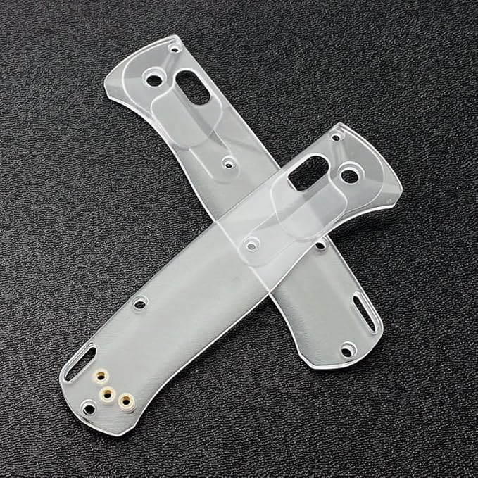 1 Pair Custom Acrylic Scales Fits for Bugout 535 Transparent Handle Patch DIY Accessory