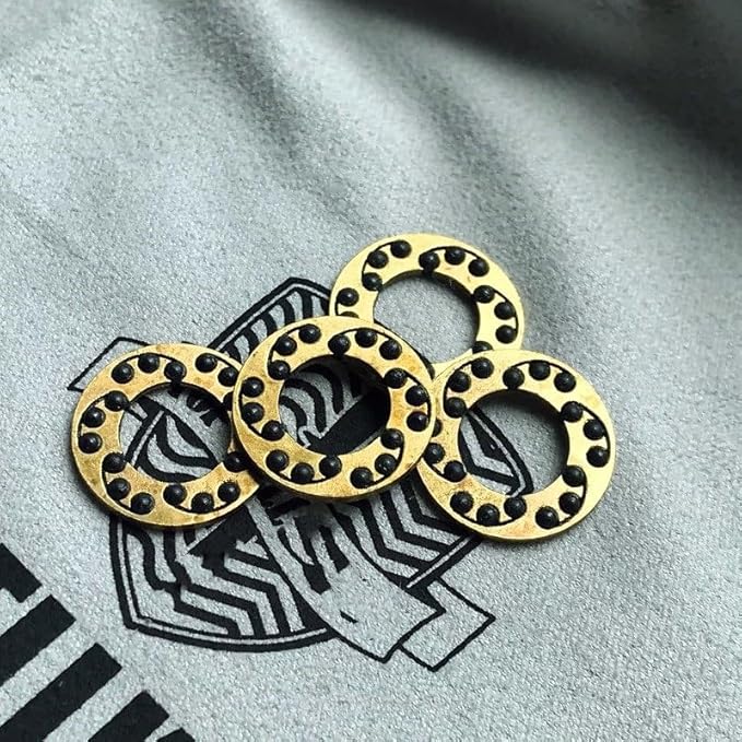 2 Pieces Brass Flippers with 1MM Thickness and Outer Diameters 15.25MM