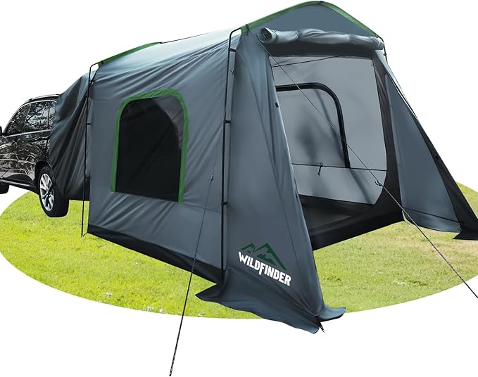 WildFinder SUV Tent Rectangle Car Tent for Family Waterproof &amp Windproof for Car Camping Large Camping Tents with Storage Bag SUV Van Jeep