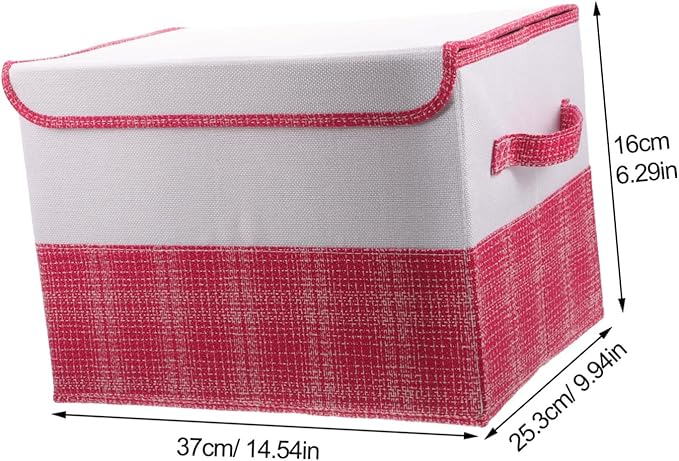 Alipis Non-woven Cotton 2 Lid Storage Case Multi-use Home Decor Present for Housewarming Storage Solution
