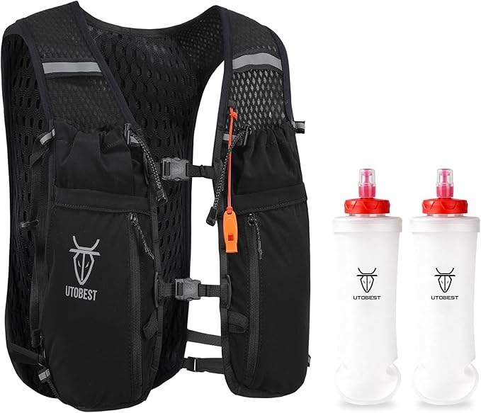 UTOBEST 10L Running Hydration Vest with 2L Bladder – Lightweight Trail Running Vest for Women &amp Men Adjustable Marathon Backpack for Running