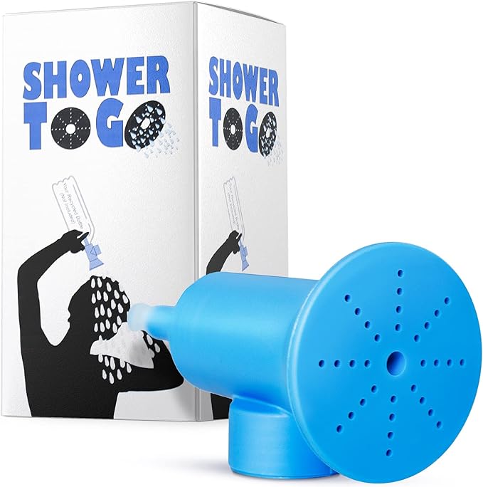 Shower Toga – Wearable Shower Garment Privacy RV &amp Camping Shower Shower to Go: Portable Camping Shower Best Outdoor Emergency Body Cleaning Device