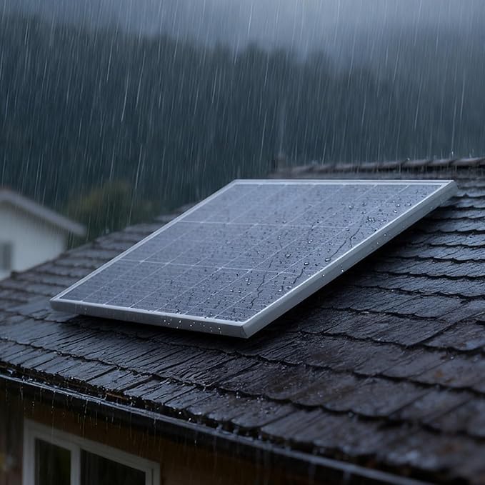 VEVOR 200W Monocrystalline Solar Panel 23% High-Efficiency Mono PV Module with Stable MC4 Output &amp Aluminum Frame IP65 Waterproof Solar Panel for Car Boat RV Flat Rooftop Off-Grid Applications