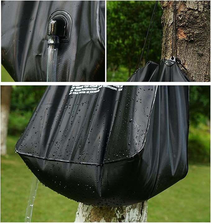 Solar Shower 40L Portable Cam Shower with vable Hose Thickened Solar Heating for oor Hiking Beach Swimming T Includes Rope and Hose