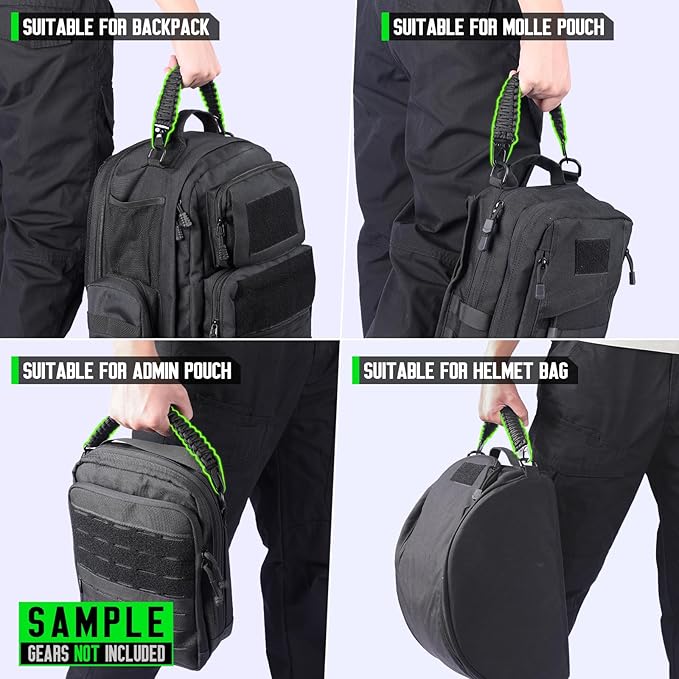 Backpack Straps+Tactical Paracord Handle
