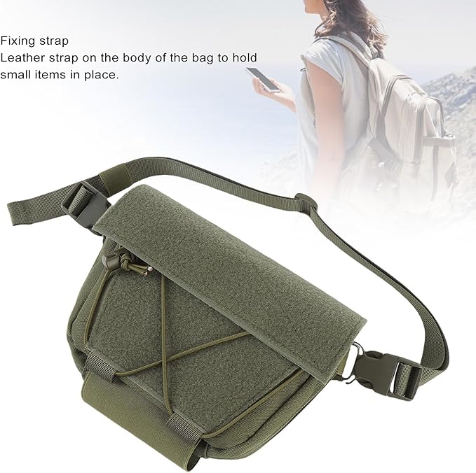 Drop Pouch Oxford Cloth Sub Abdominal Carrying Kit Bag Utility Tool Pouch Fanny Pack with Adjustable Waist Strap for Chest Rig Vest