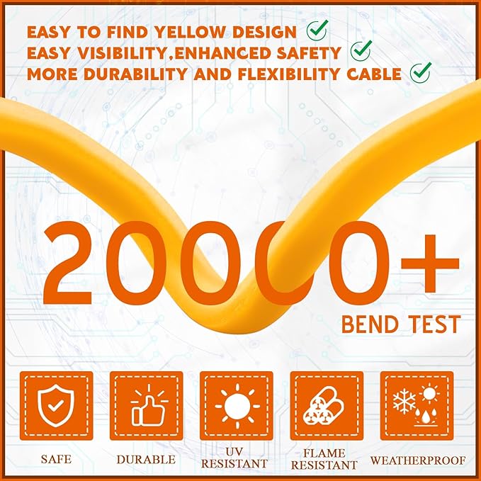15ft 30 Amp to 50 Amp RV Locking Adapter Cord Compatible with Nema TT-30P Male to SS2-50R Locking Female Power Dog Bone Plug for RV Trailer Camper STW 10 Awg/3c