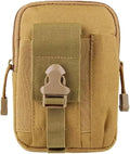 Men's Waist Bag Jungle Camouflage Hanging Waist Packs Men Outdoor Sports Waist Bag Multifunctional Bags(Khaki)