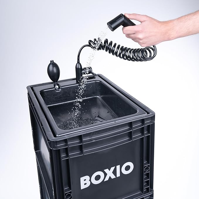 BOXIO - SHOWER : Camping Shower Accessories - Must have for Camper Survival Beach and Outdoor Enthusiasts. Stay Clean and Comfortable with our camping gear outdoor shower head dog bath attachment