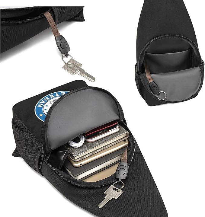 US Air Force Veteran Chest Pack Leisure Shoulder Crossbody Chest Bag